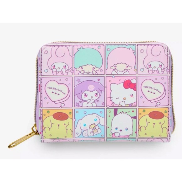 Loungefly Hello Kitty And Friends Missing You Mini Zipper Wallet Pastel NEW - Picture 10 of 12